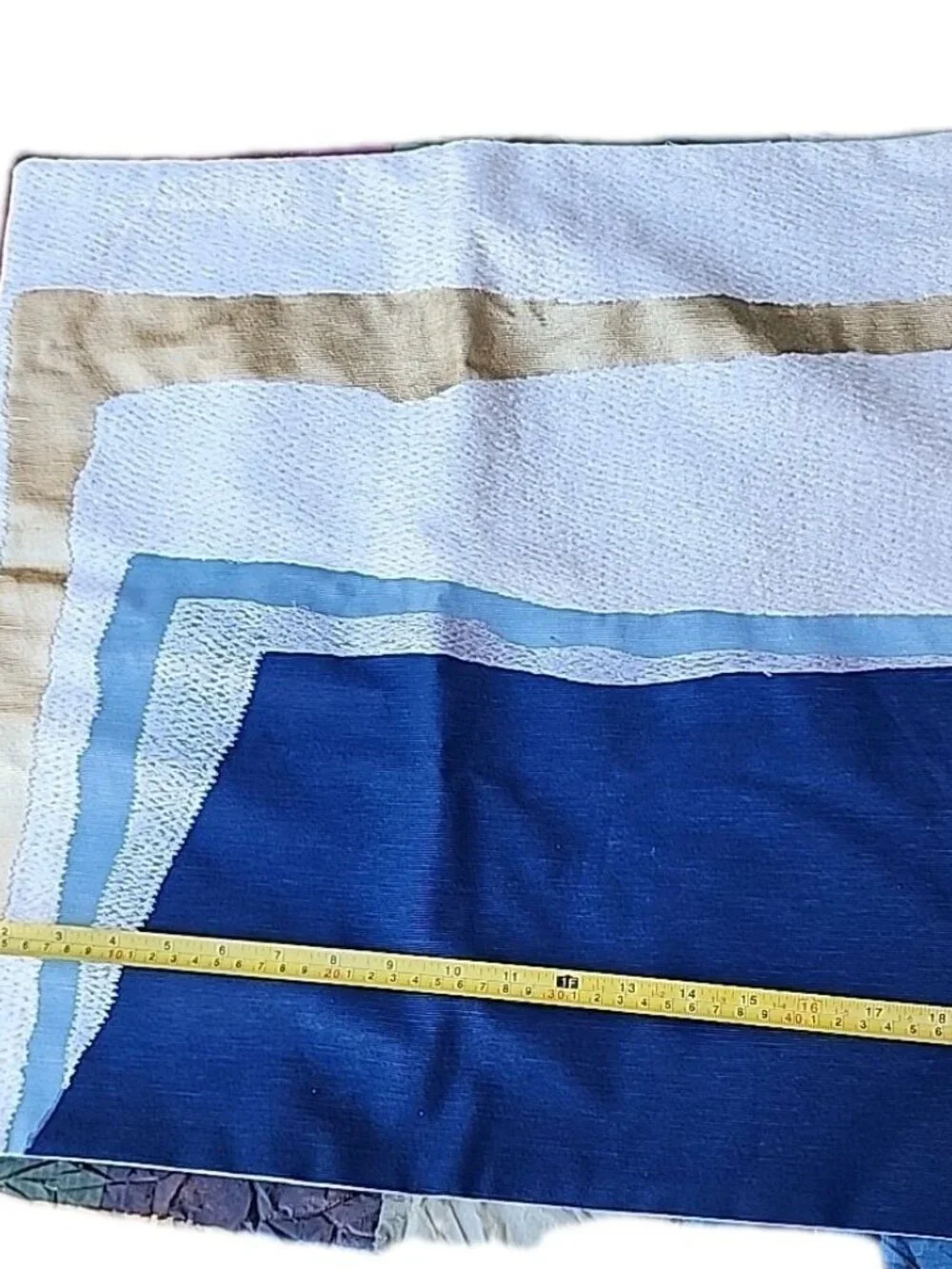 NEW West Elm Handcrafted Geometric Modernist Abstract Linen Square Pillow Case